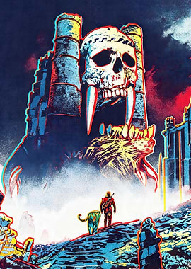He-Man and Battle Cat at Castle Grayskull