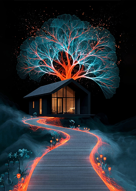 Mystical Treehouse Path