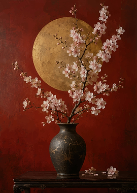 Cherry Blossoms in a Vase