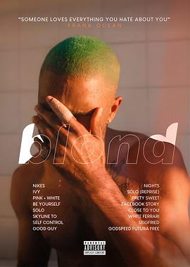Frank Ocean Blond Album Cover