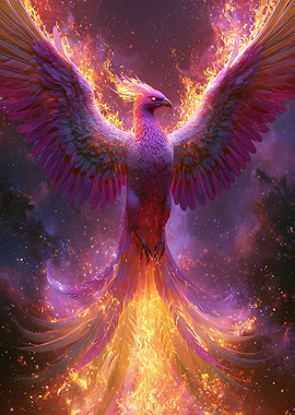 Fiery Phoenix in Cosmic Background
