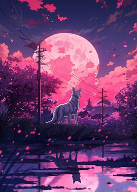 Wolf Under Pink Moon