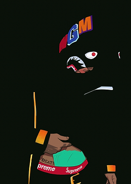 Streetwear Fashion Character with Money