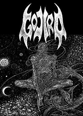 Gojira Band Logo and Cosmic Art