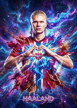 Erling Haaland Galaxy Art