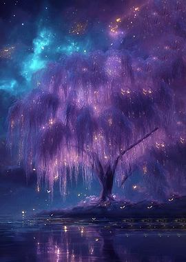 Enchanted Willow Tree by Water