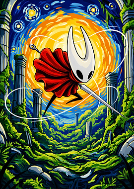 Hornet in Starry Night Style