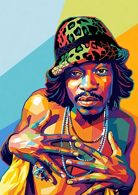 Andre 3000 Pop Art Portrait