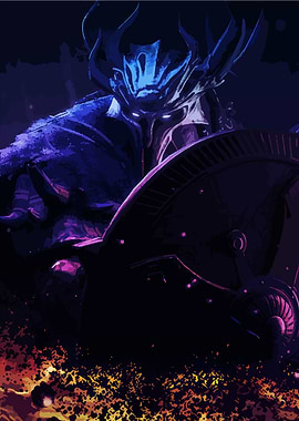 Dark Warrior with Shield