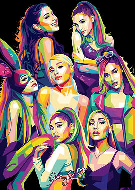 Ariana Grande Pop Art Collage
