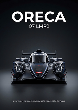ORECA 07 LMP2 Race Car