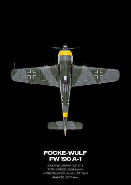 Focke-Wulf FW 190 A-1 Top View