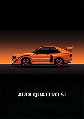 Audi Quattro S1 Poster