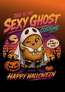 Sexy Ghost Potato Halloween