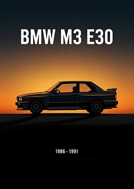 BMW M3 E30 Sunset