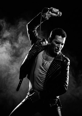 Rockstar Performing on Stage