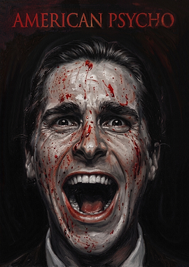 American Psycho Bloody Portrait