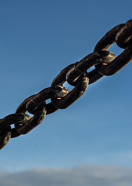 Heavy Chain Against Blue Sky