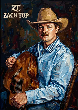 Zach Top Portrait with Guitar