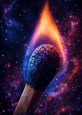 Burning Match in Cosmic Nebula