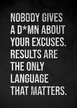 Motivational RESULTS Text Art