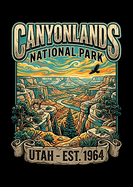Canyonlands National Park Vintage Poster
