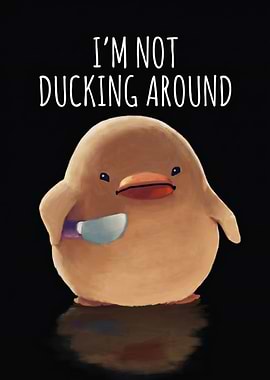 Duckling with Knife