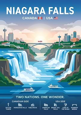 Niagara Falls Travel Poster