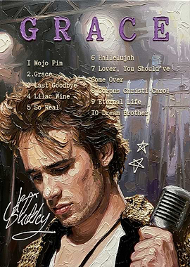 Jeff Buckley 'Grace' Album Cover Painting