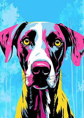 Pop Art Hunting Dog