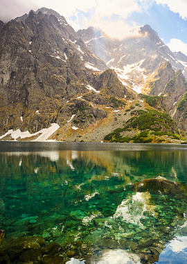 Crystal Clear Mountain Lake Reflection