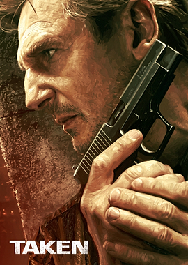 Taken Movie Poster Liam Neeson