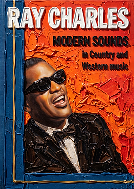 Modern Sounds in Country and Western Music Album Cover Art Painting