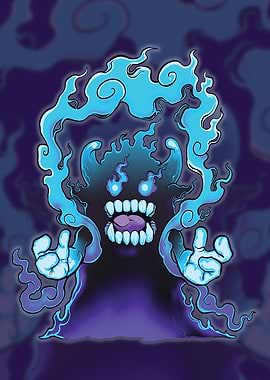 Blue Flame Ghost Monster