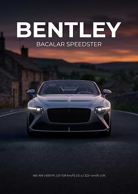 Bentley Bacalar Speedster at Dusk