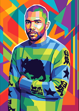 Frank Ocean Pop Art Portrait