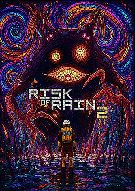 Risk of Rain 2 Stained Glass Poster