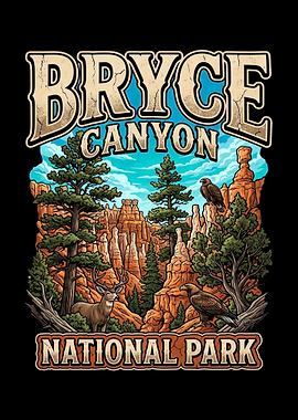 Bryce Canyon National Park Illustration