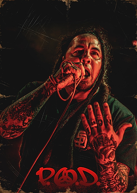 P.O.D. Band Member Performing