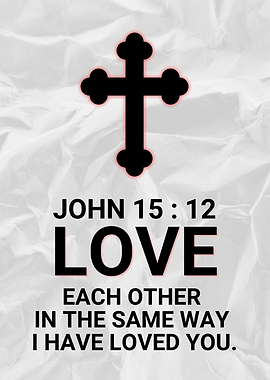 Christian Cross with Bible Verse