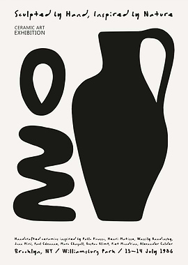 Ceramic Art Exhibition Poster