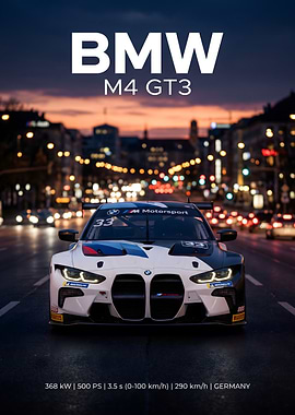 BMW M4 GT3 Race Car