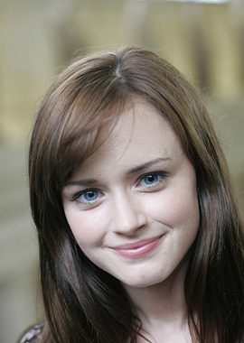 Close-up of Alexis Bledel smiling