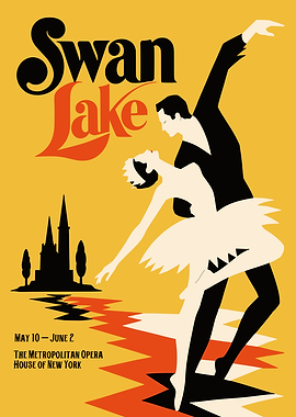 Swan Lake Ballet Poster
