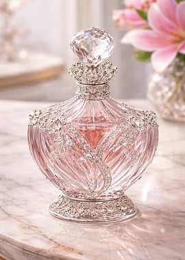 Ornate Crystal Perfume Bottle