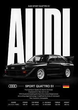 Audi Sport Quattro S1 Poster