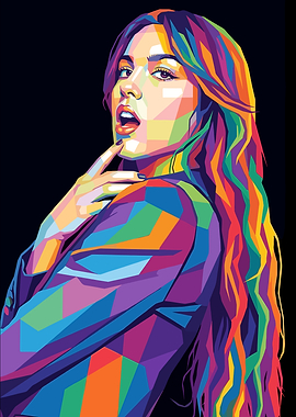 Olivia Rodrigo Pop Art Portrait