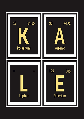 Kale Periodic Table Art - Kale