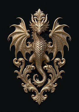 Golden Dragon Ornament