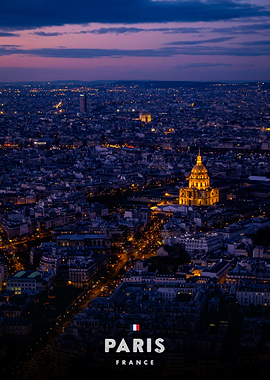 Paris Cityscape at Dusk
